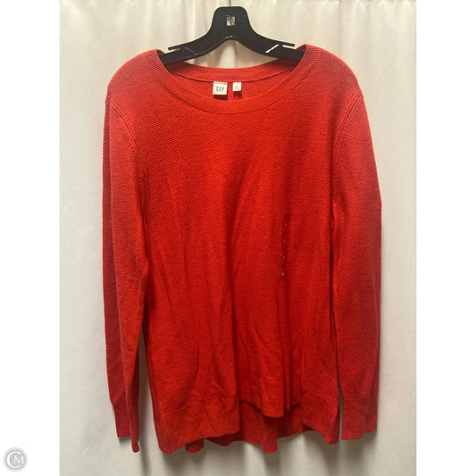 Top Long Sleeve By Gap In Red, Size: Xl