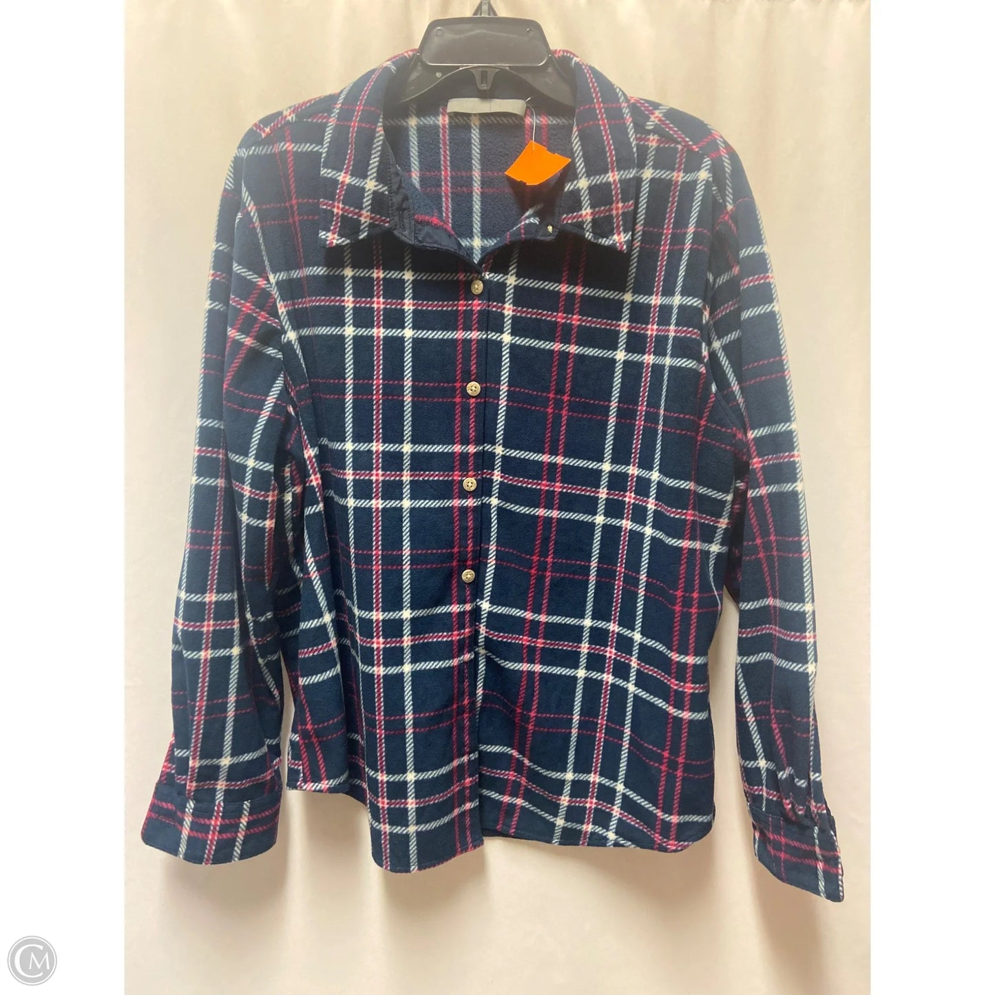 Top Long Sleeve By Lee In Navy, Size: Xxl
