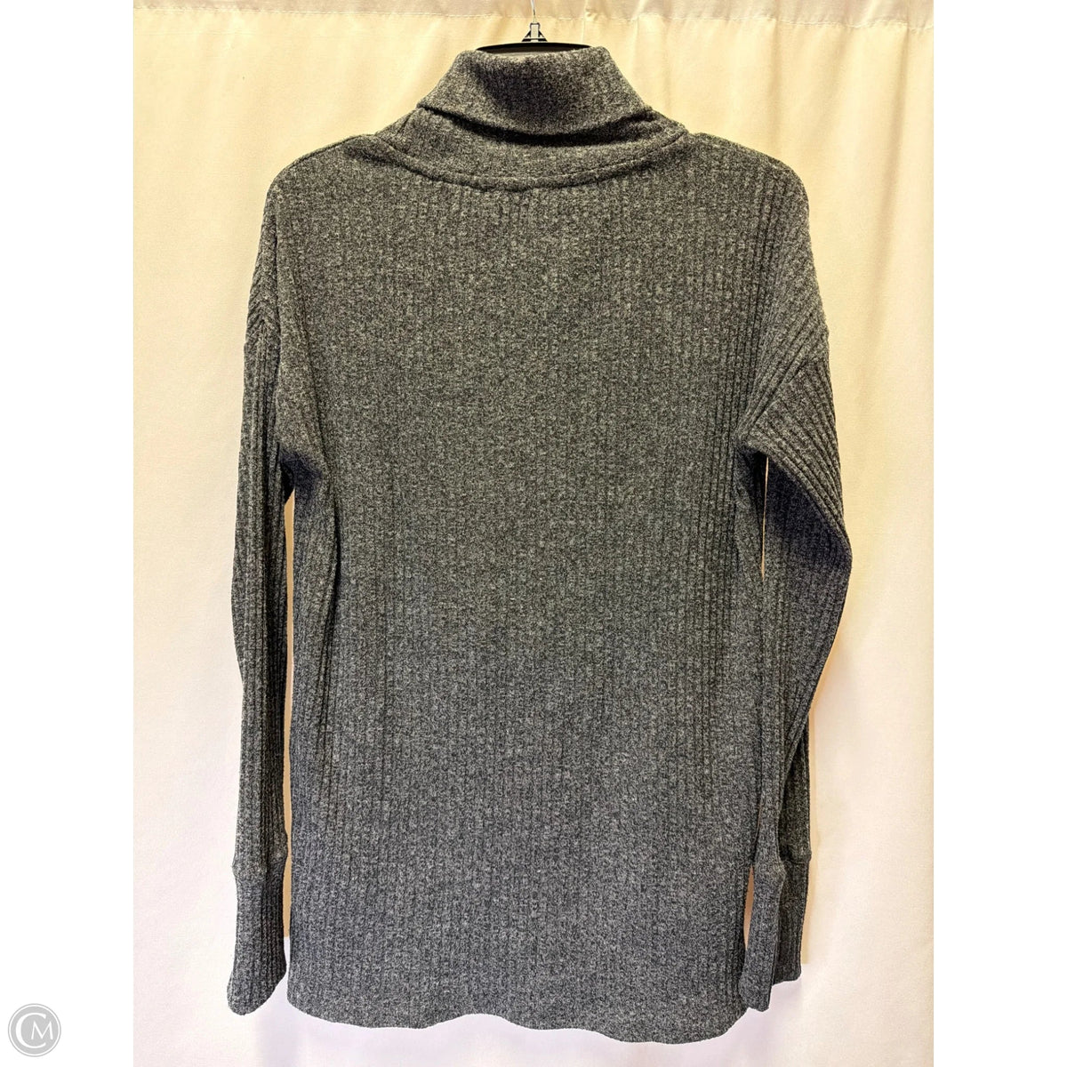 Top Long Sleeve By Workshop In Grey, Size: Xs