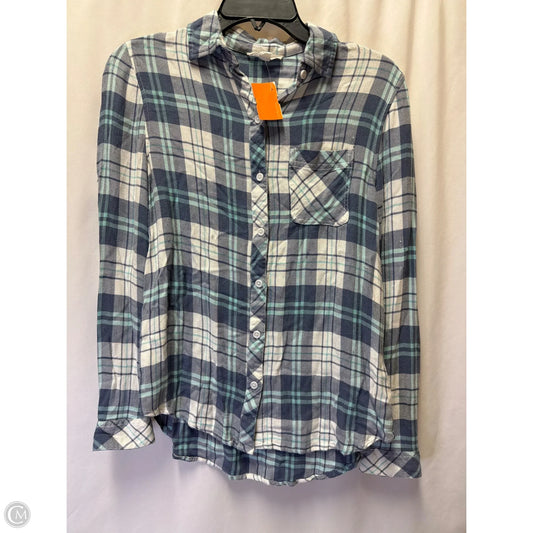 Top Long Sleeve By Beachlunchlounge In Blue, Size: Xs