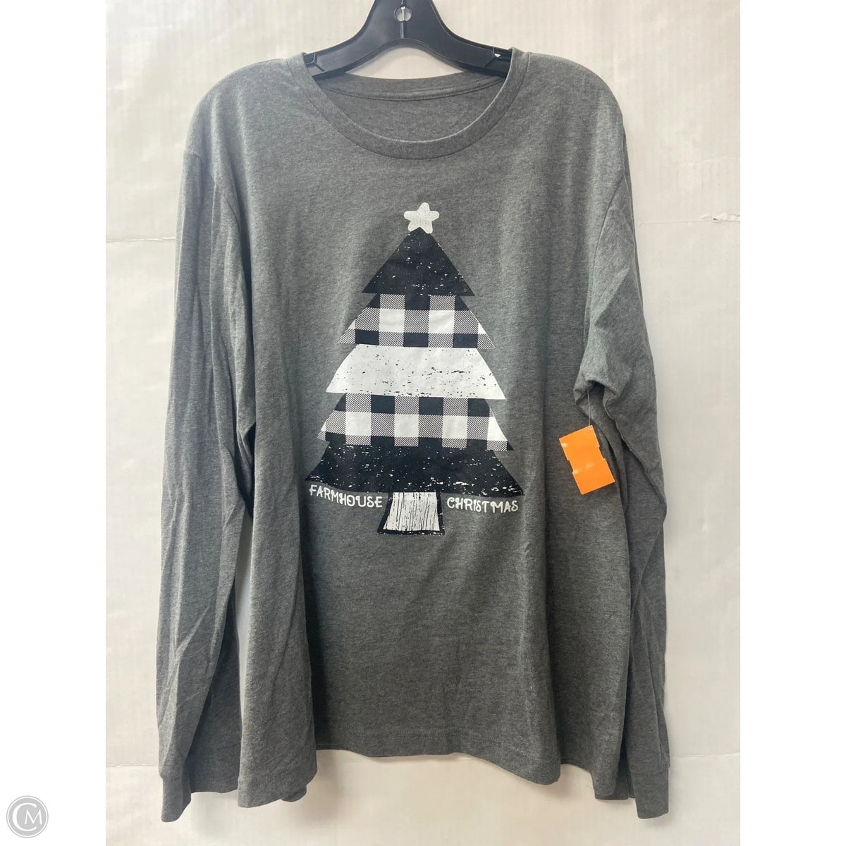 Top Long Sleeve By Clothes Mentor In Grey, Size: L
