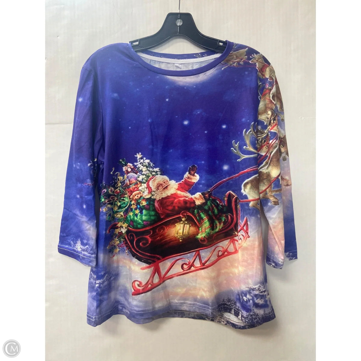 Top Long Sleeve By Clothes Mentor In Blue, Size: M