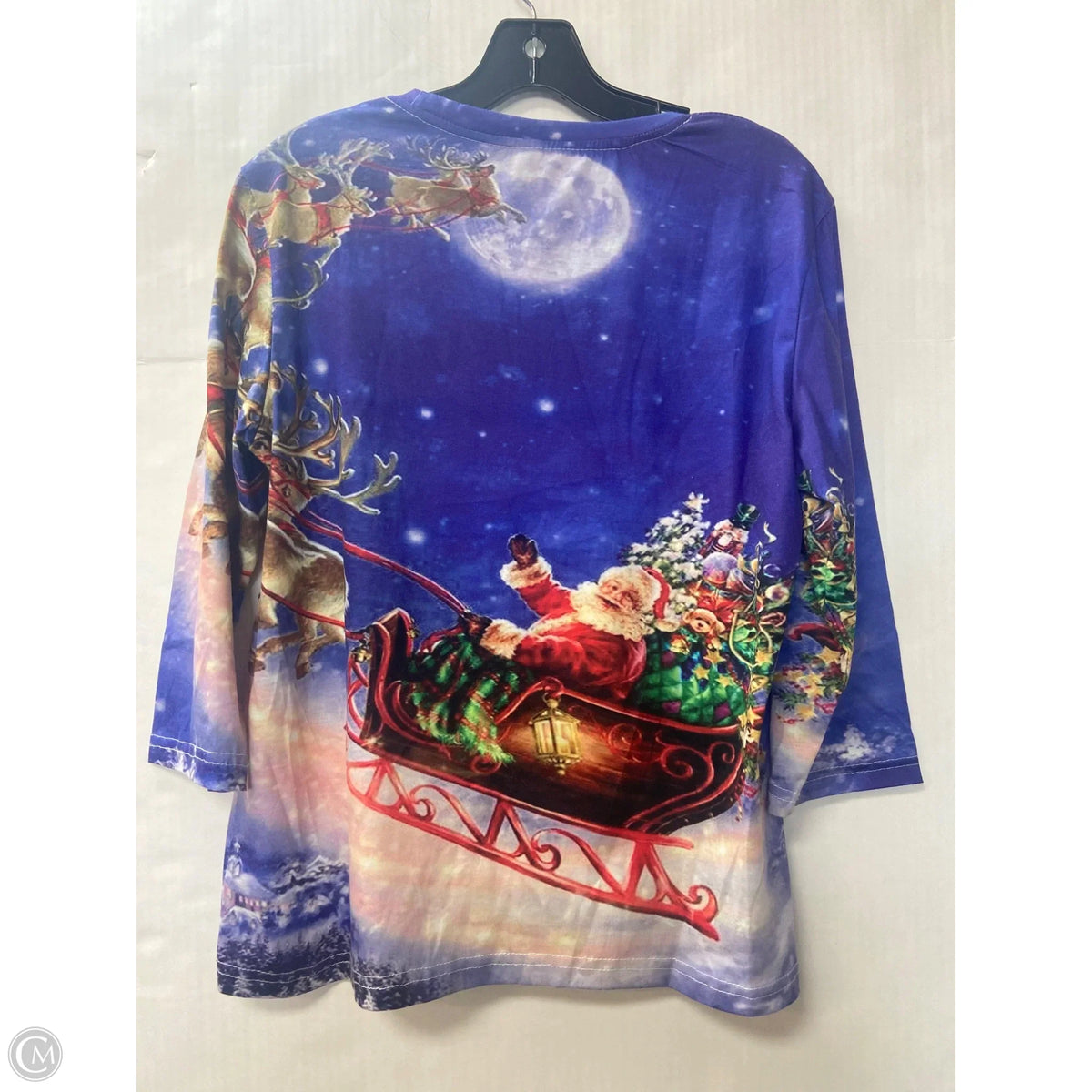 Top Long Sleeve By Clothes Mentor In Blue, Size: M