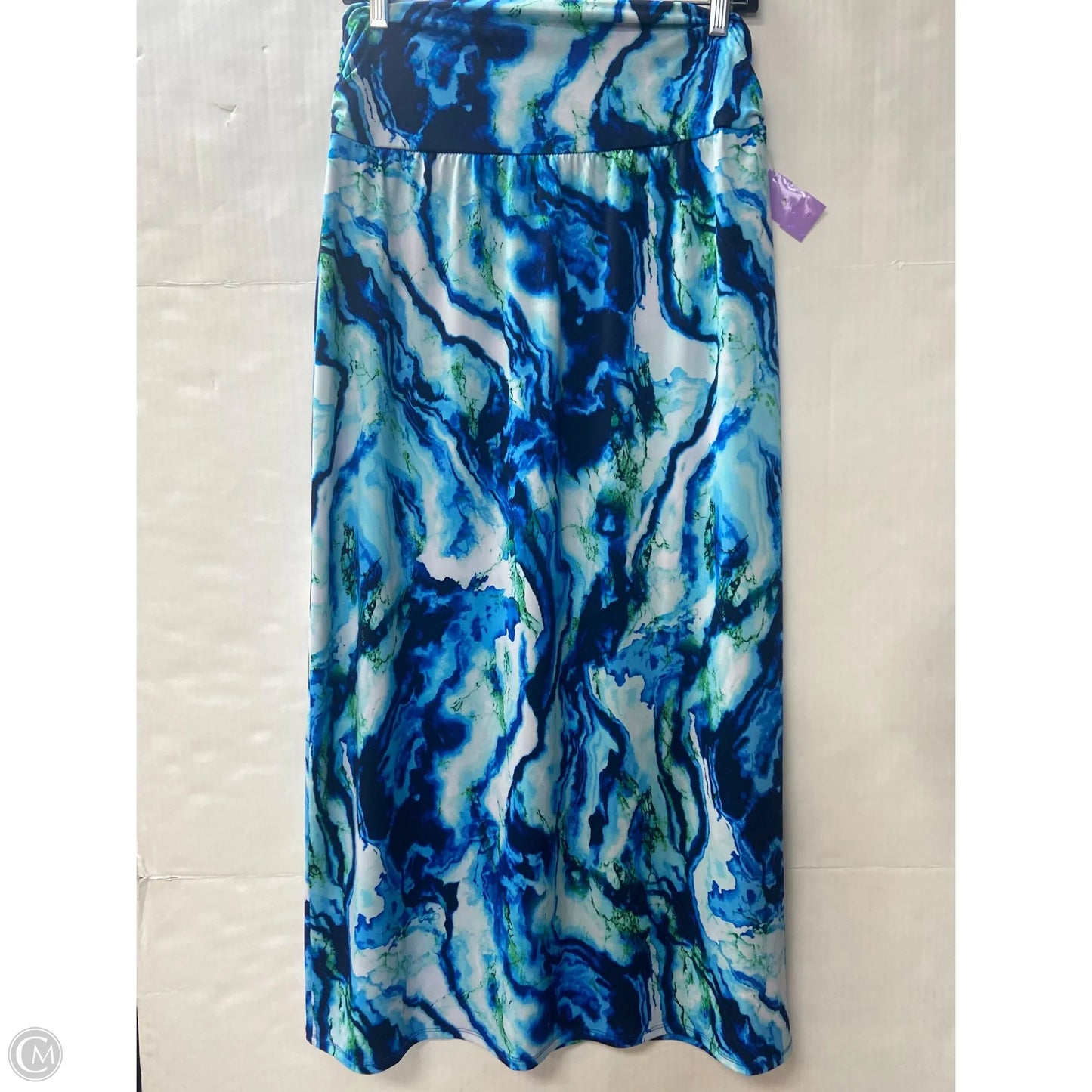 Skirt Maxi By Clothes Mentor In Blue, Size: Xl
