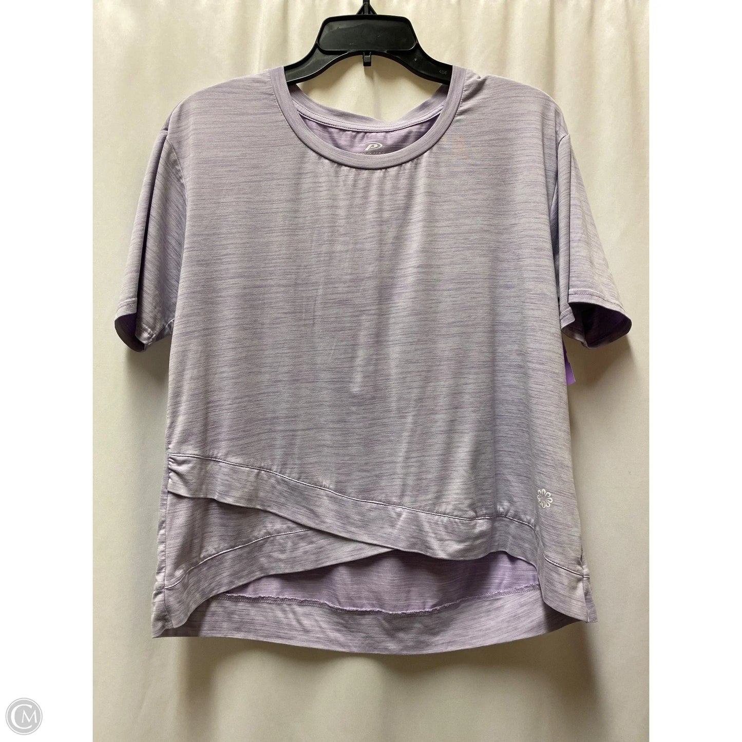 Athletic Top Short Sleeve By Pro Player In Purple, Size: L