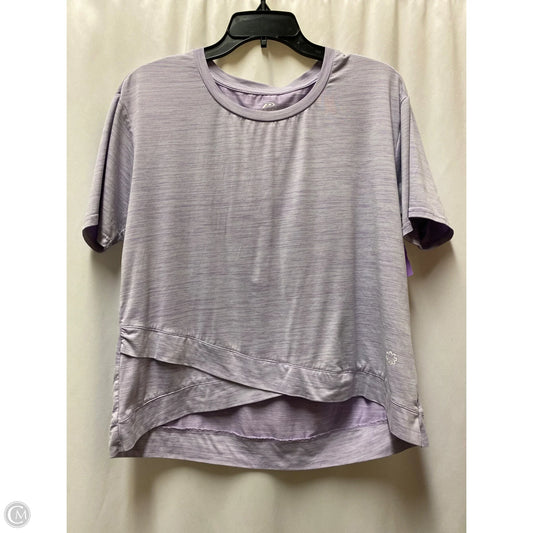 Athletic Top Short Sleeve By Pro Player In Purple, Size: L