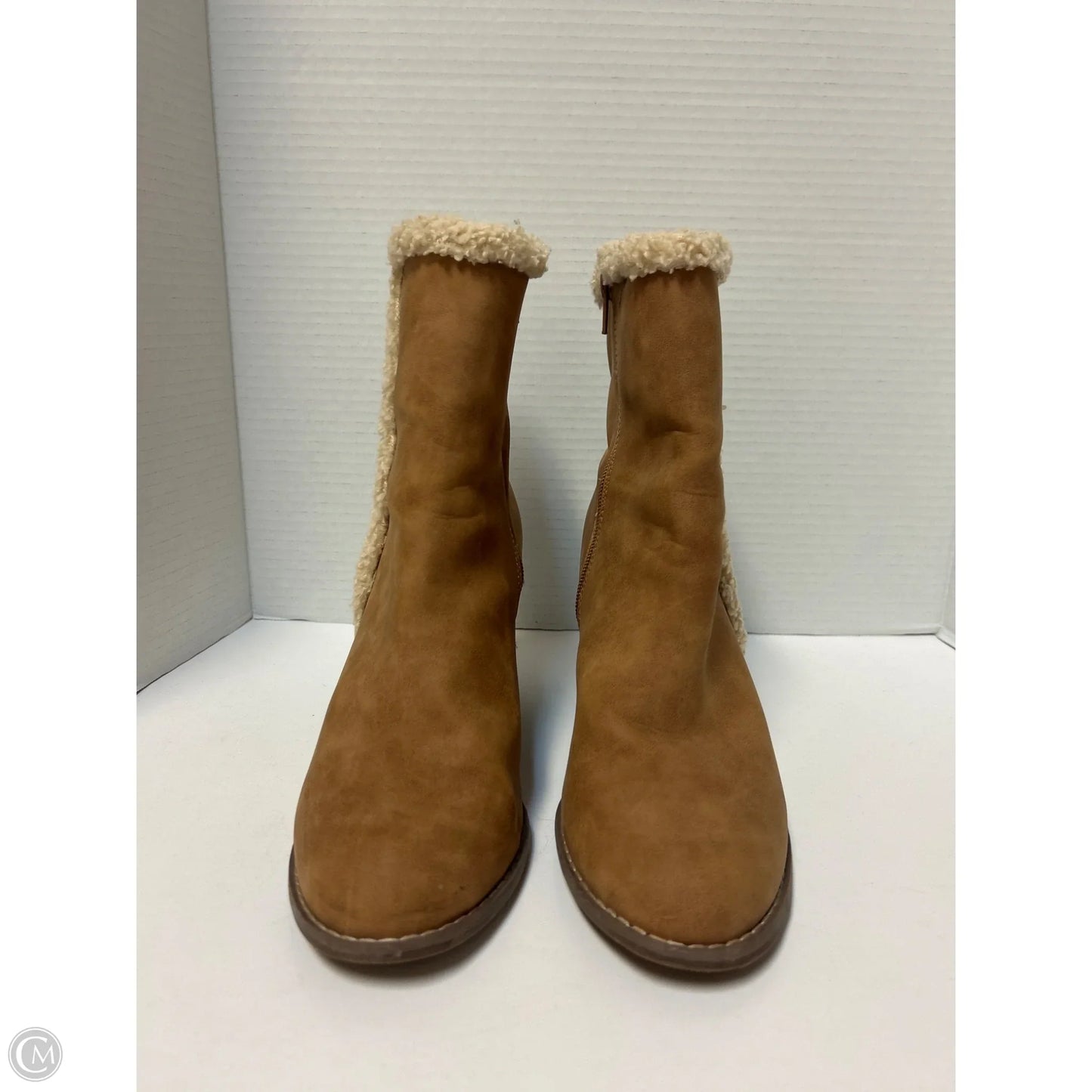 Boots Ankle Heels By Report In Brown, Size: 9