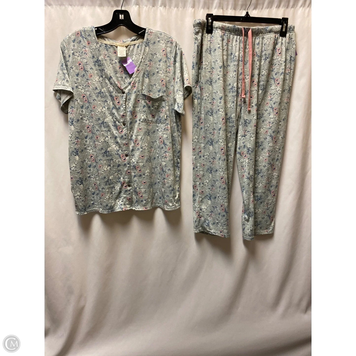 Pajamas 2pc By Lucky Brand In Grey, Size: M
