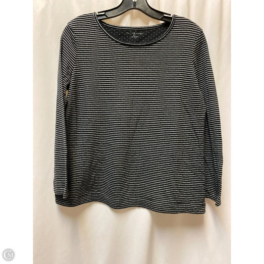 Top Long Sleeve By Croft And Barrow In Black, Size: L