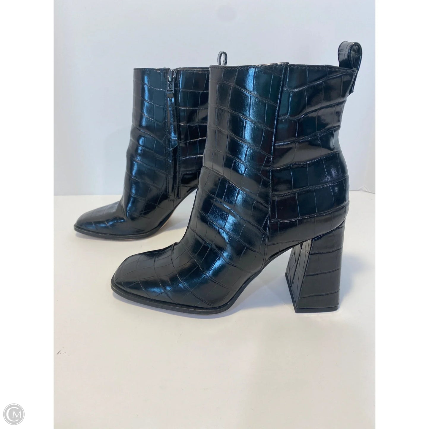 Boots Ankle Heels By Sam Edelman In Black, Size: 6.5