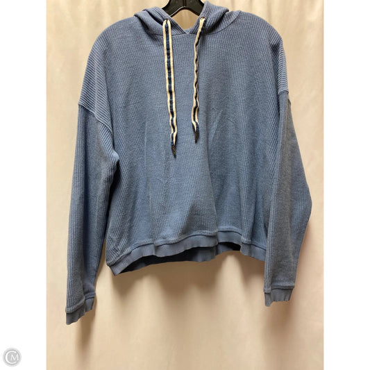 Sweatshirt Hoodie By Aerie In Blue, Size: M