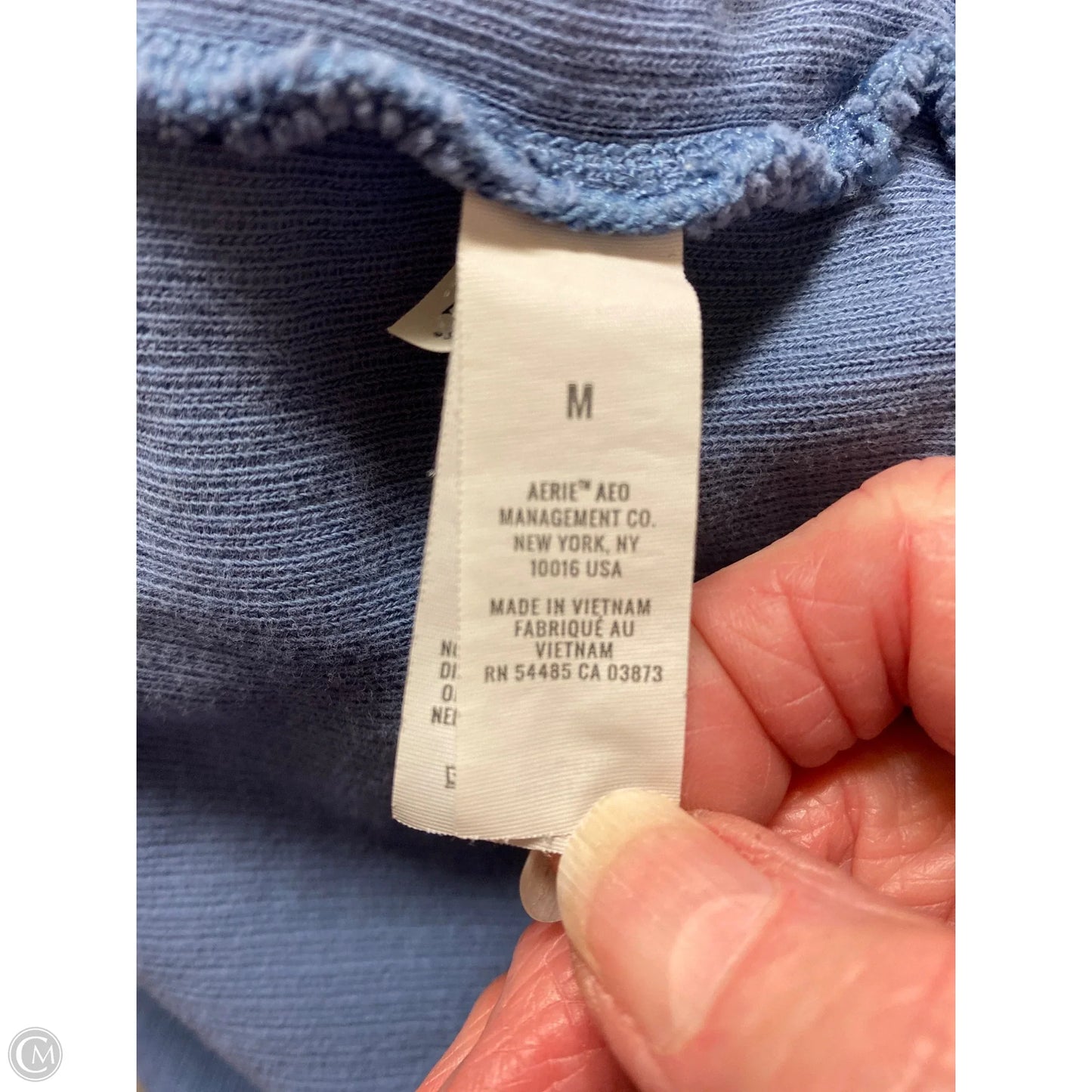 Sweatshirt Hoodie By Aerie In Blue, Size: M