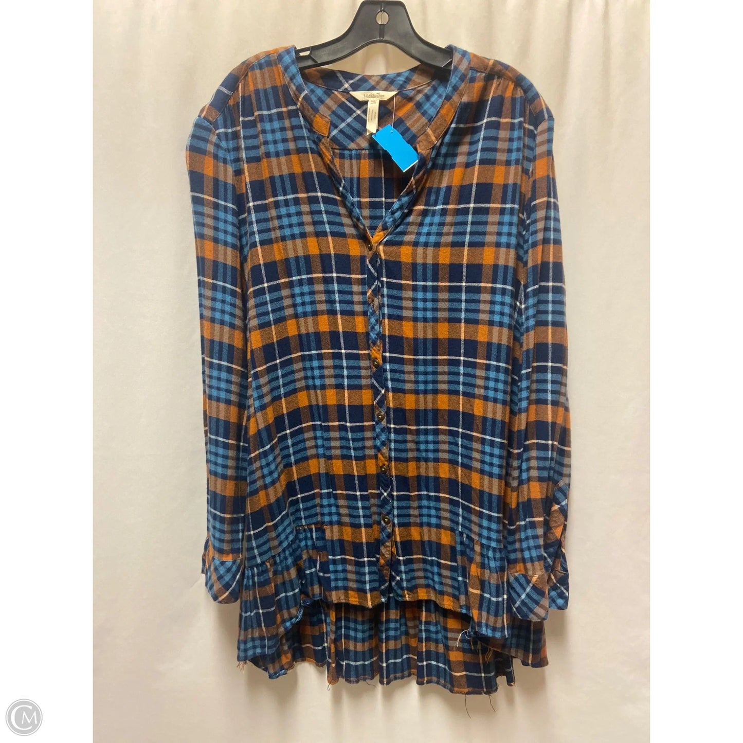 Dress Casual Midi By Matilda Jane In Blue, Size: Xxl