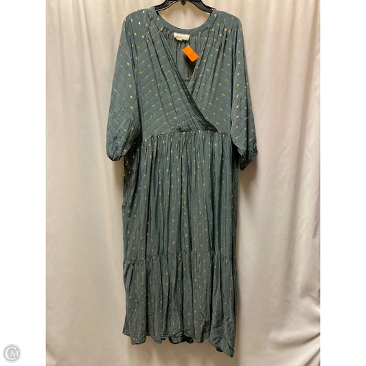 Dress Casual Maxi By Anthropologie In Grey, Size: 2x