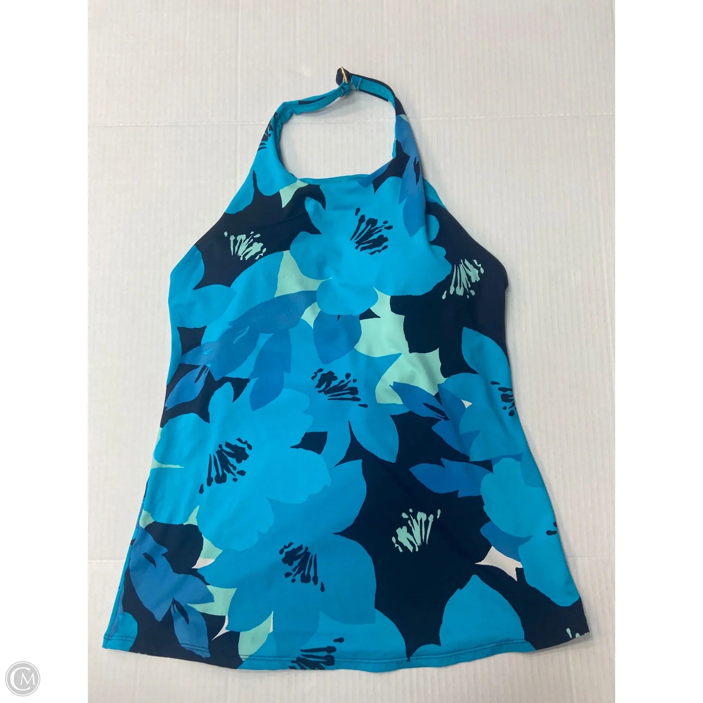 Swimsuit Top By Anne Cole In Blue, Size: M