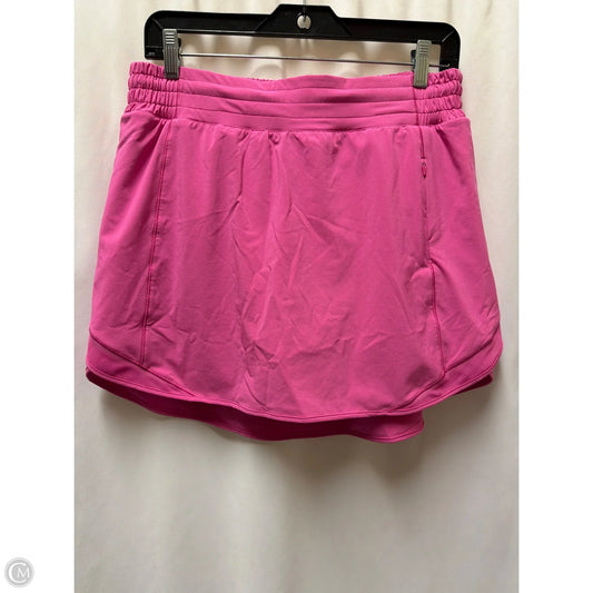 Athletic Skirt By Lululemon In Pink, Size: M