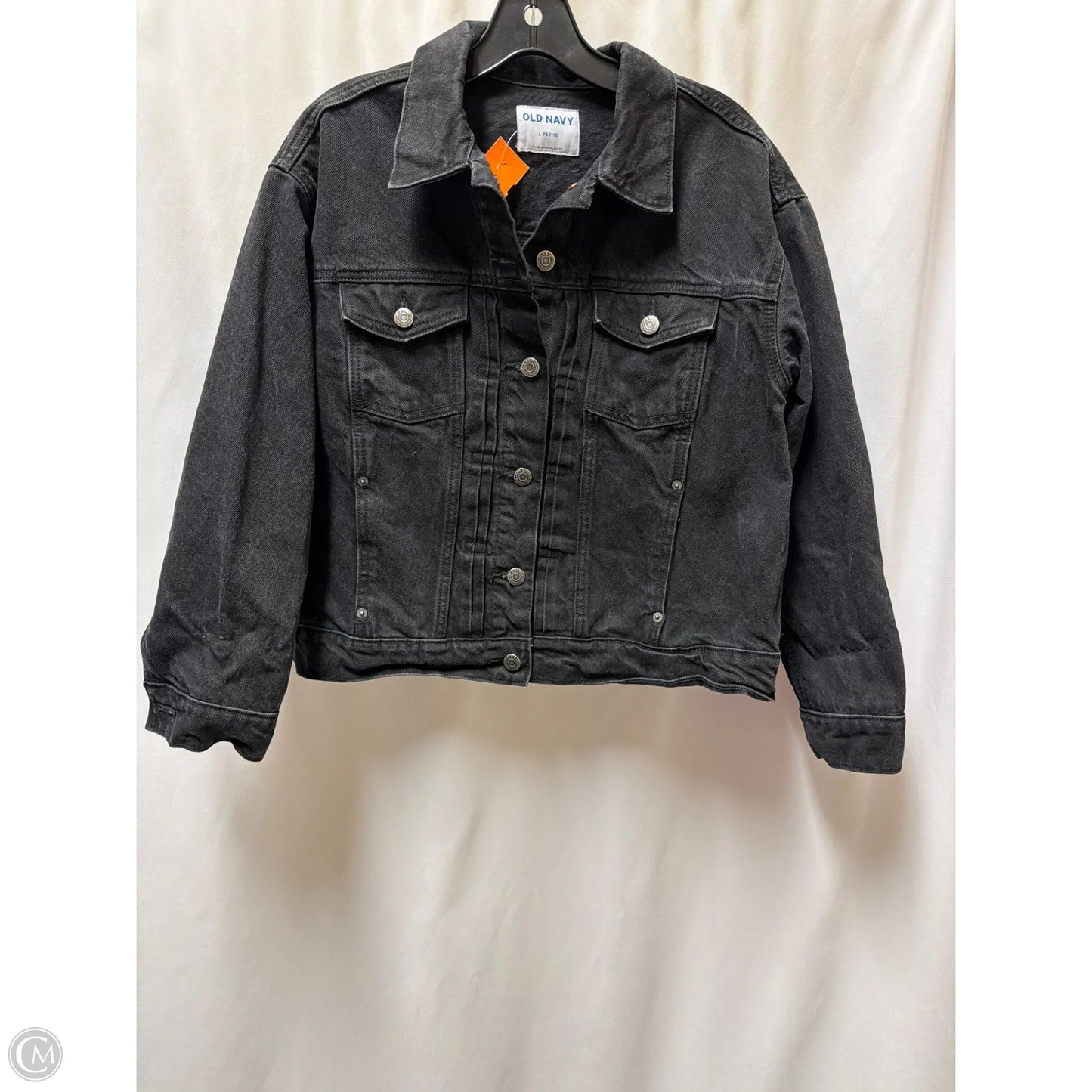 Jacket Denim By Old Navy In Black, Size: L