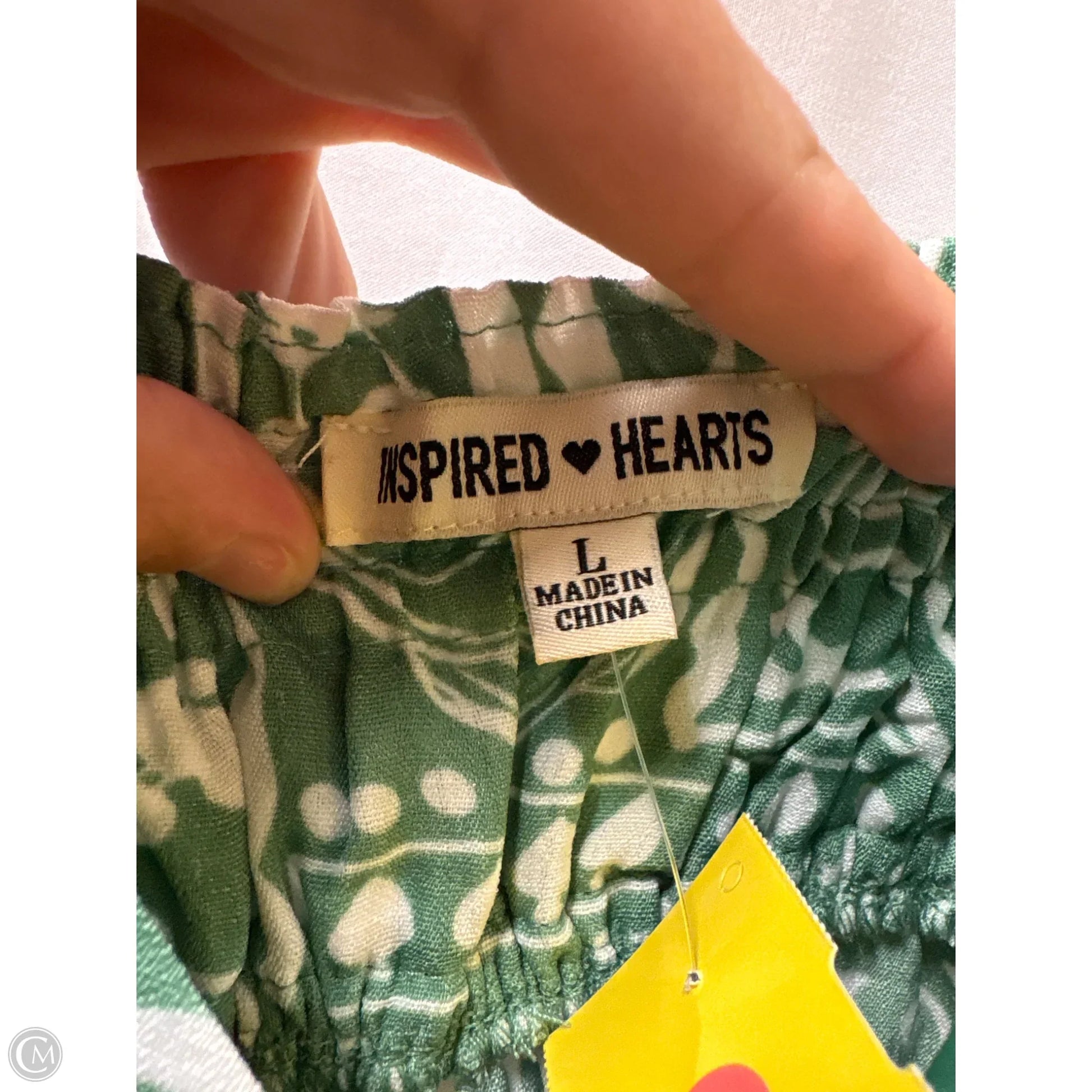inspired hearts green dress Inspired Hearts Sage Green Floral Semi-Backless Dress Large