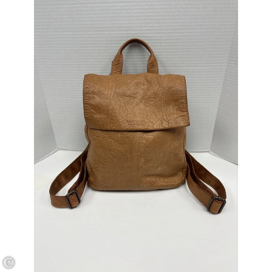 Backpack Leather By Clothes Mentor, Size: Medium