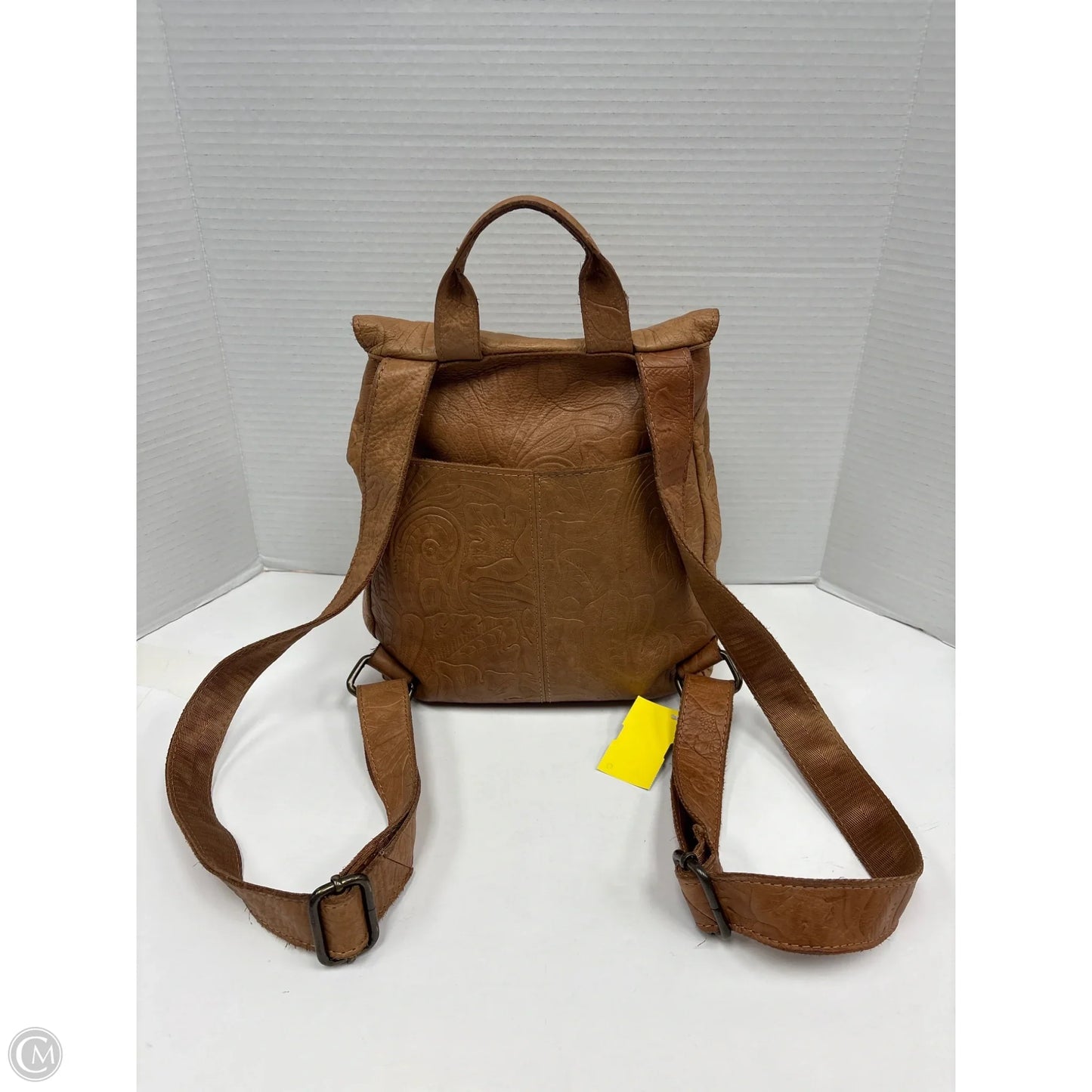 Backpack Leather By Clothes Mentor, Size: Medium