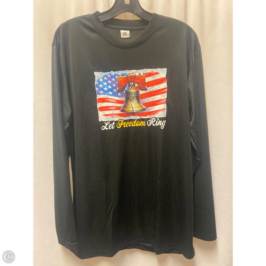 Top Long Sleeve By Clothes Mentor In Black, Size: L
