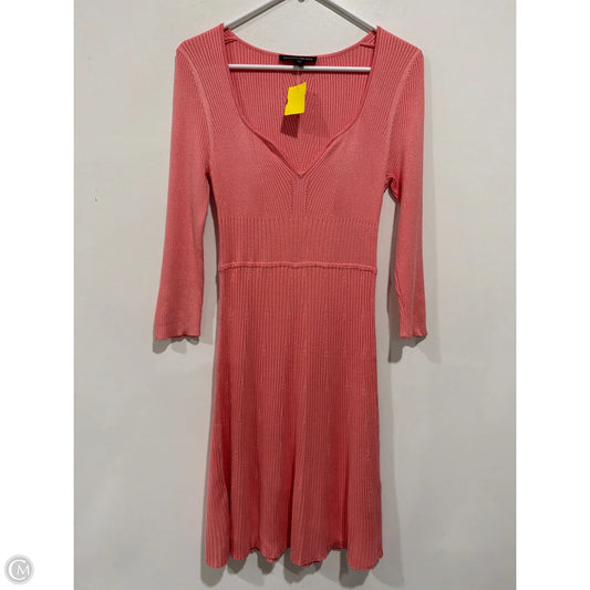 Dress Casual Midi By Boston Proper In Pink, Size: S