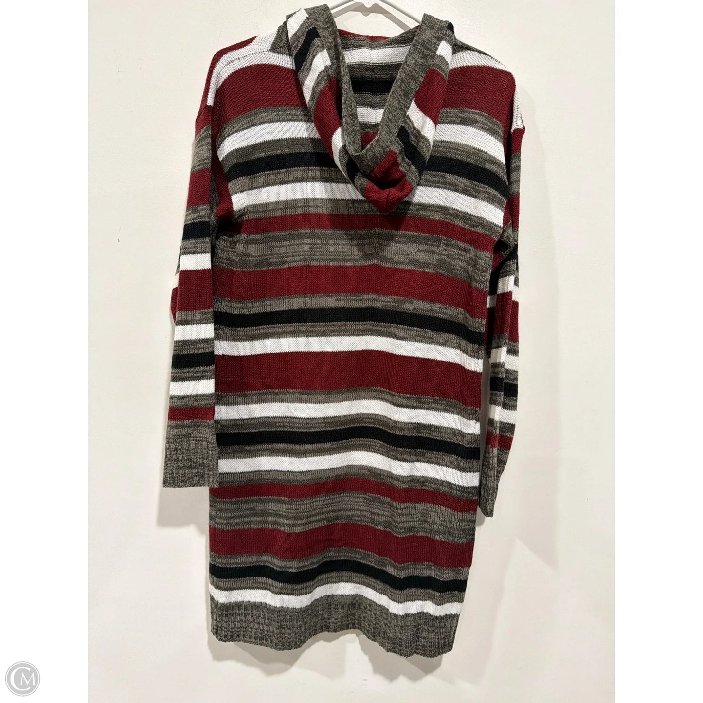 Sweater Cardigan By Clothes Mentor In Maroon, Size: M
