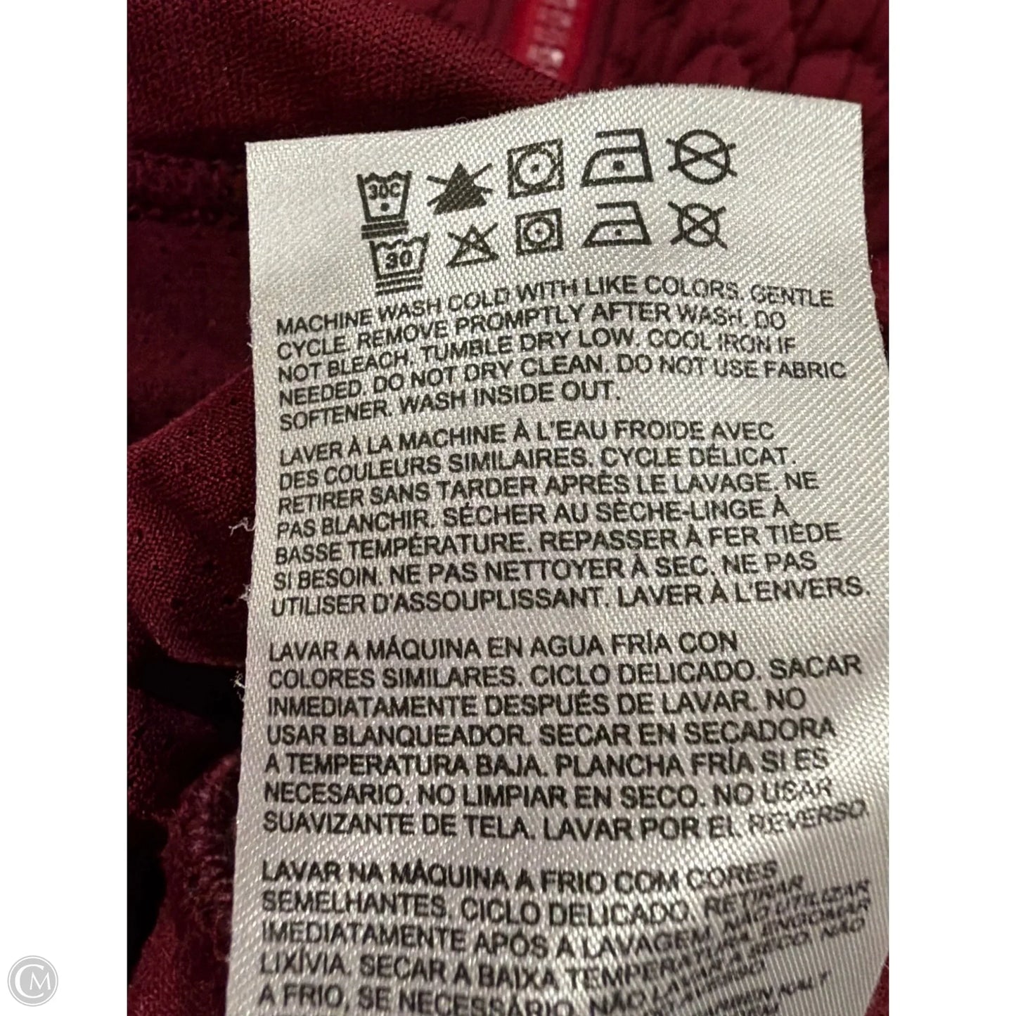 Jacket Other By New Balance In Maroon, Size: S