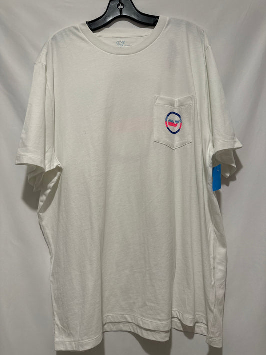 Top Short Sleeve By Vineyard Vines In White, Size: Xl