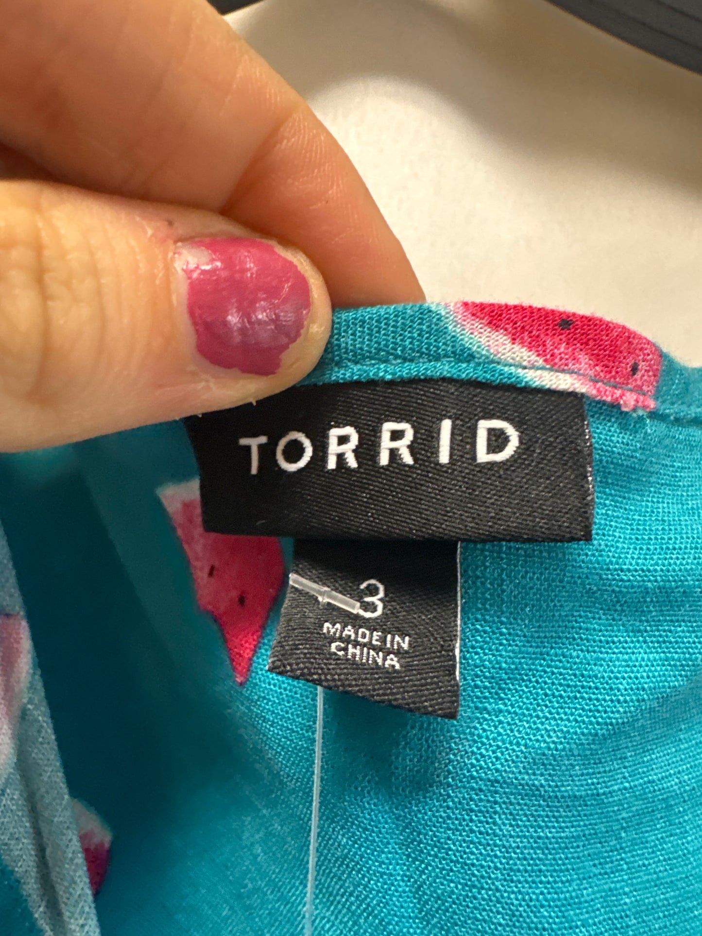 Top Sleeveless By Torrid In Blue, Size: 3x