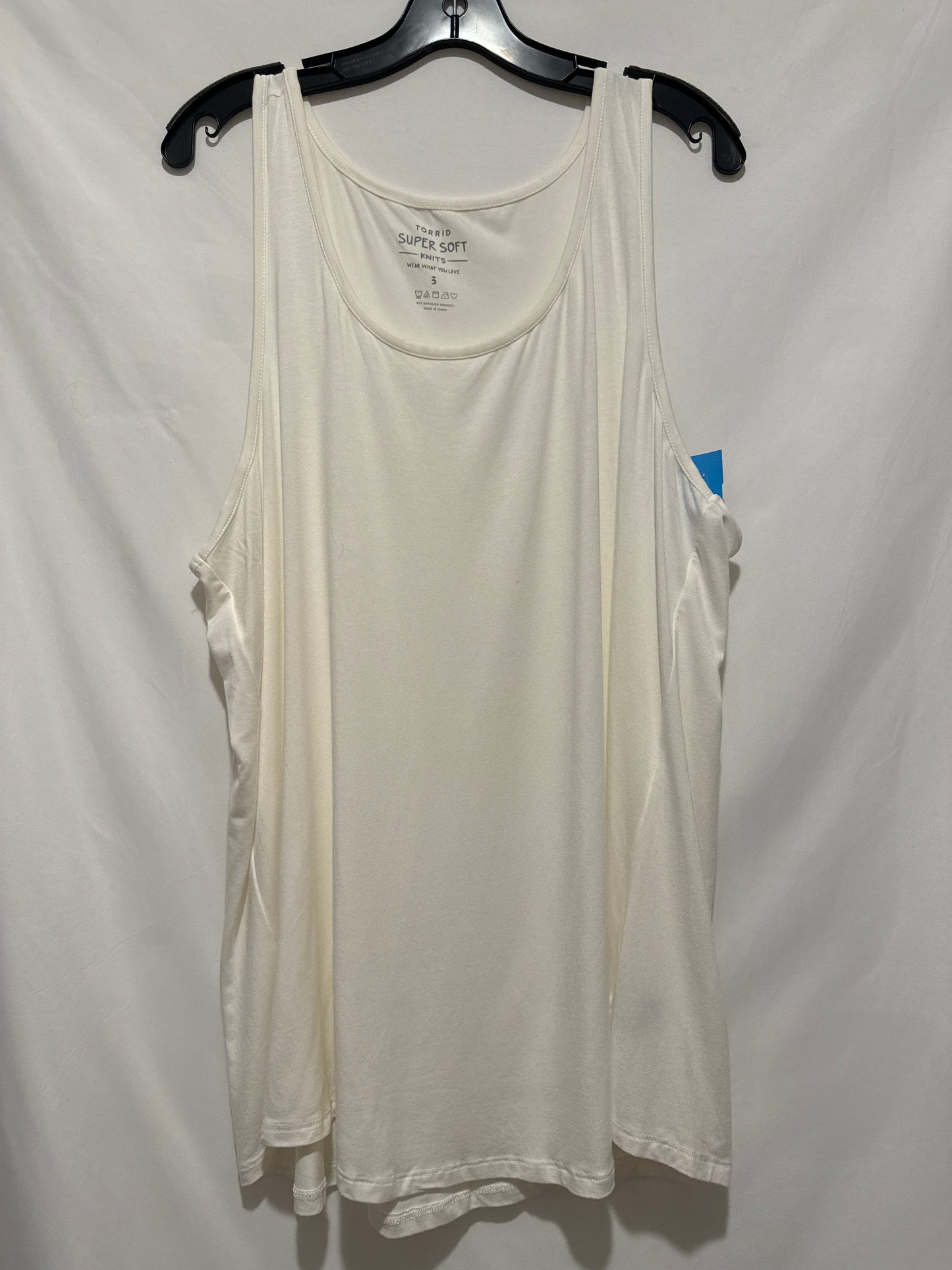 Tank Top By Torrid In Cream, Size: 3x