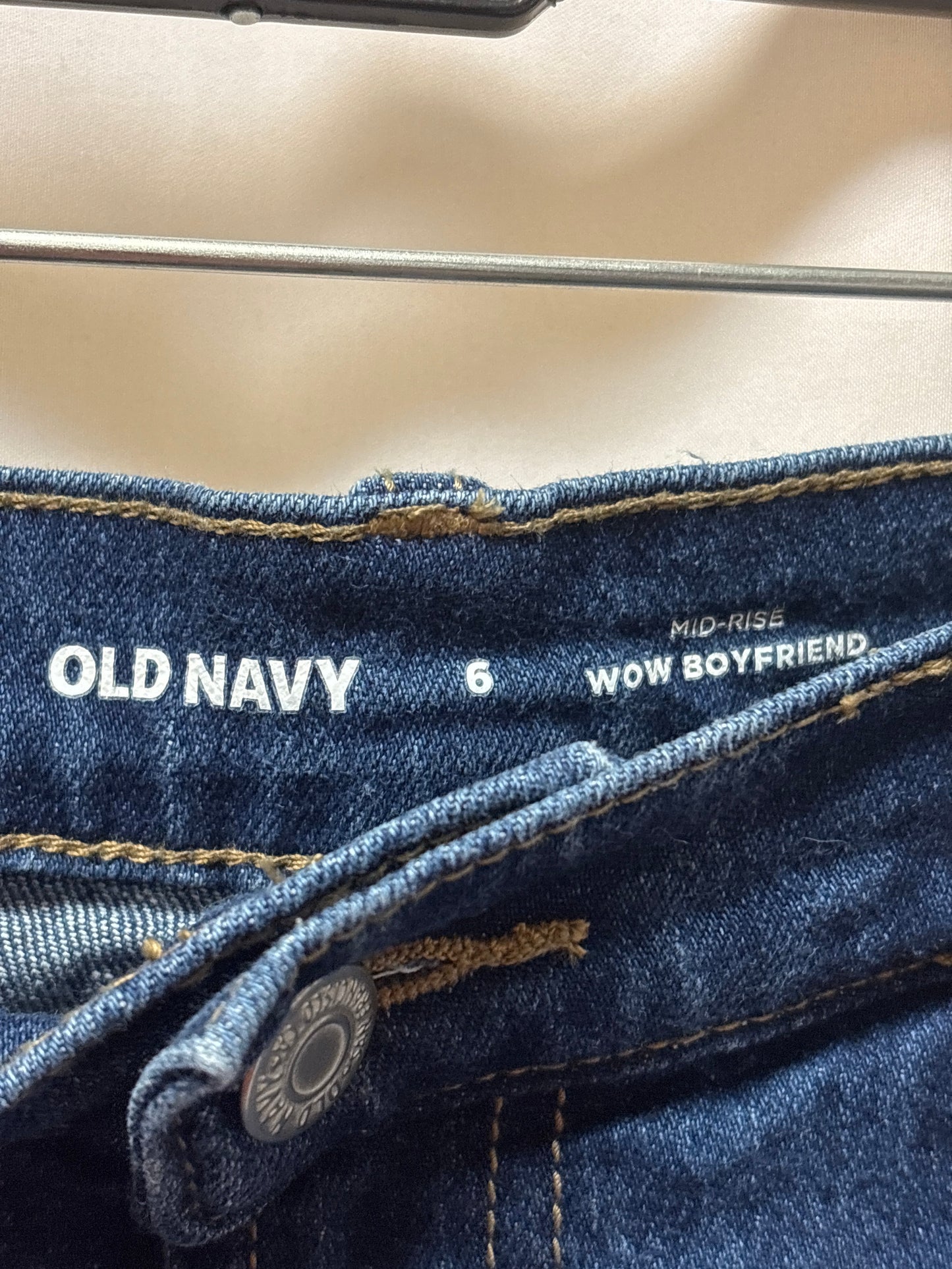 Jeans Boyfriend By Old Navy In Blue Denim, Size: 6