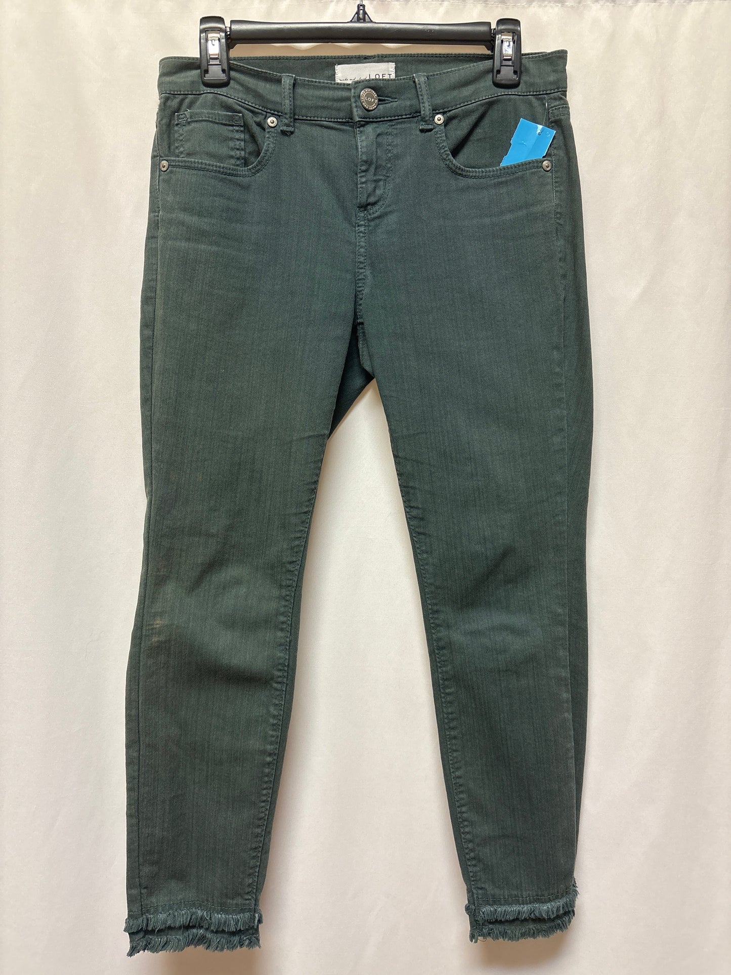 Jeans Skinny By Loft In Green, Size: 0