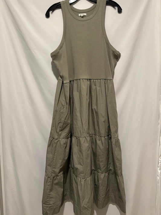 Dress Casual Midi By Maurices In Green, Size: 1x