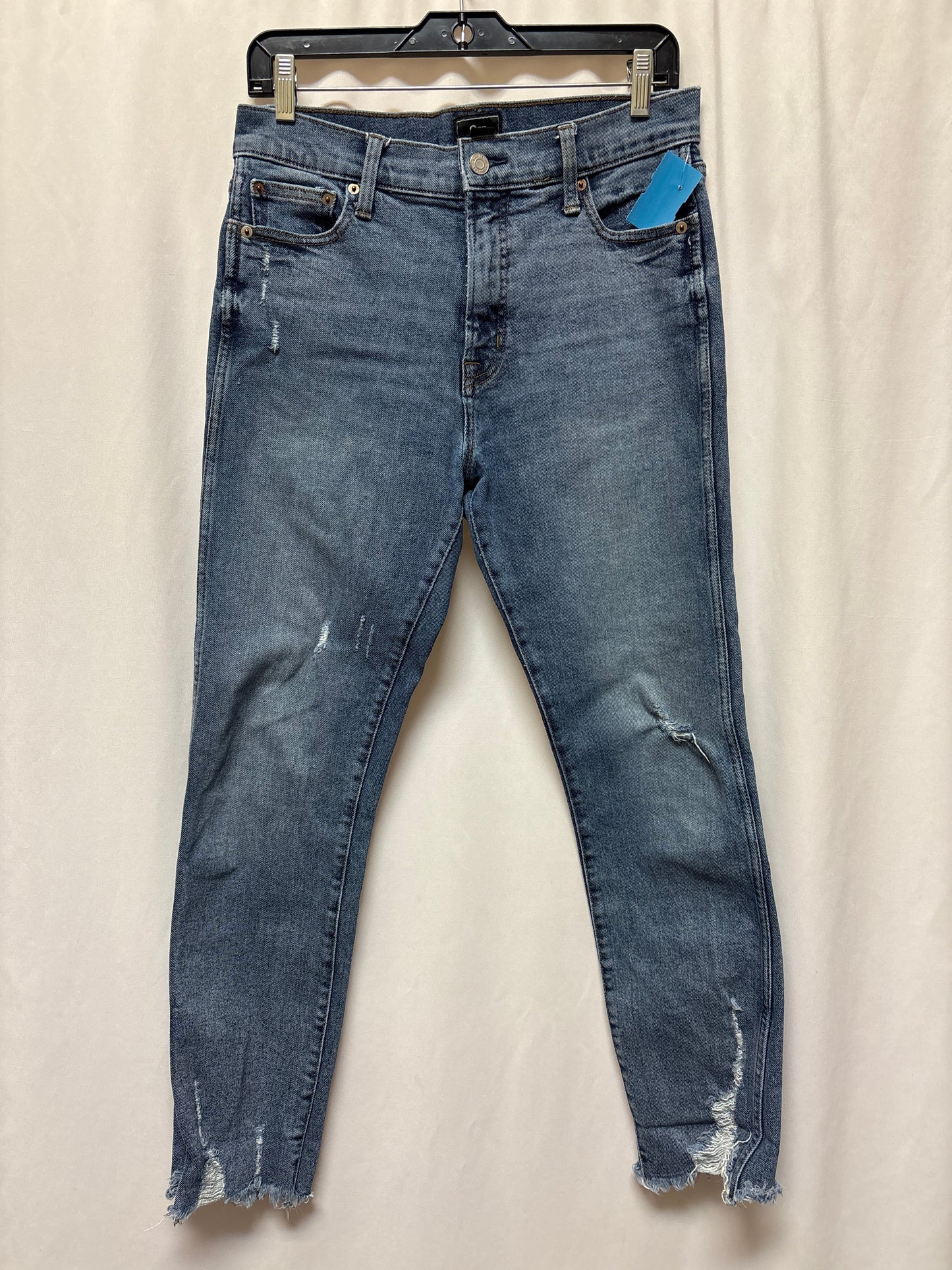 Jeans Straight By Gap In Blue Denim, Size: 8