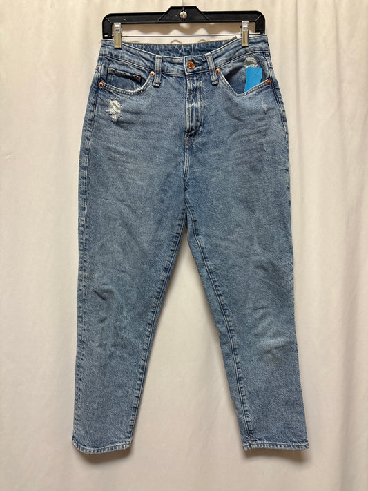 Jeans Straight By H&m In Blue Denim, Size: 6