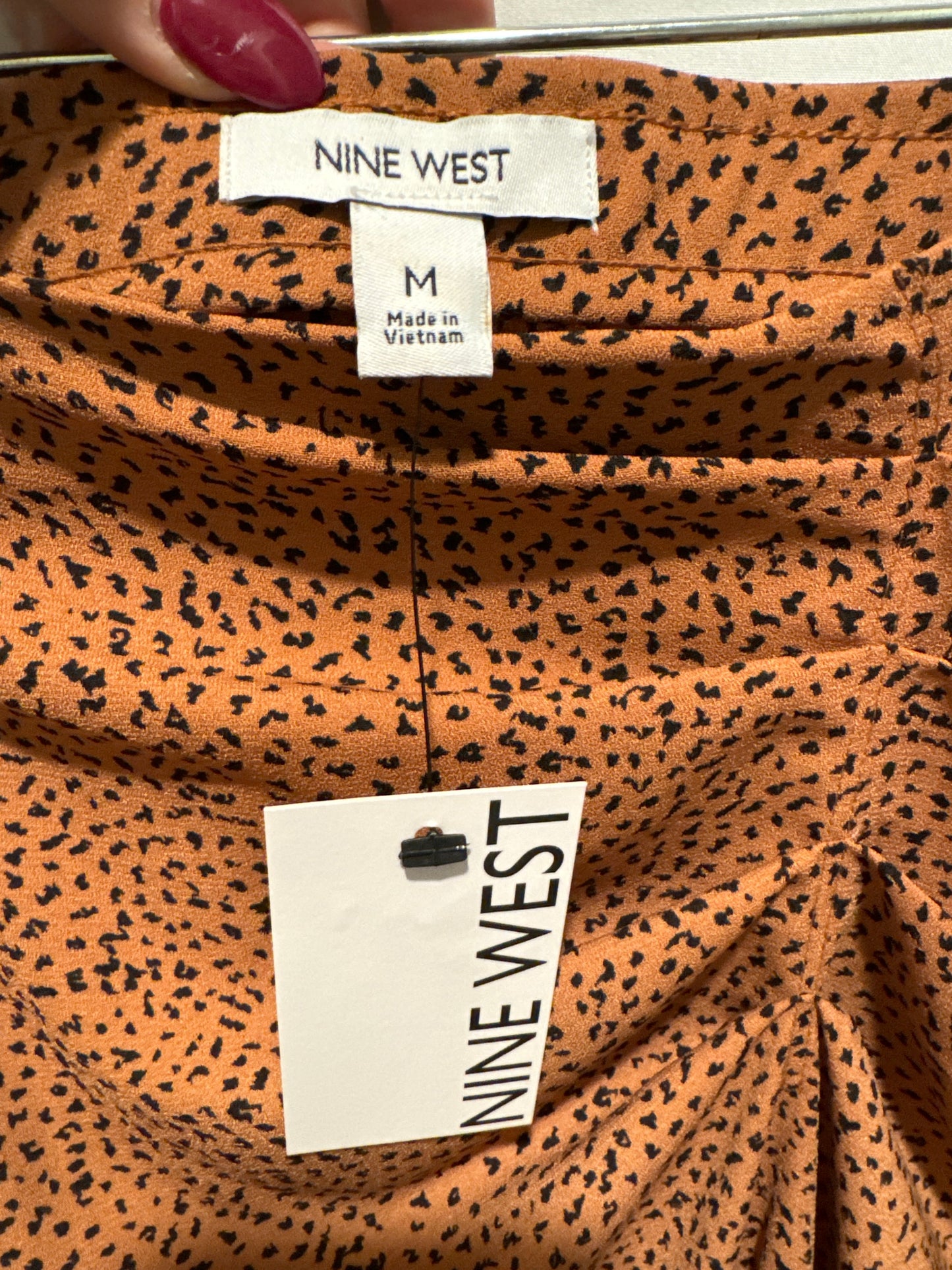 Skirt Midi By Nine West In Animal Print, Size: M