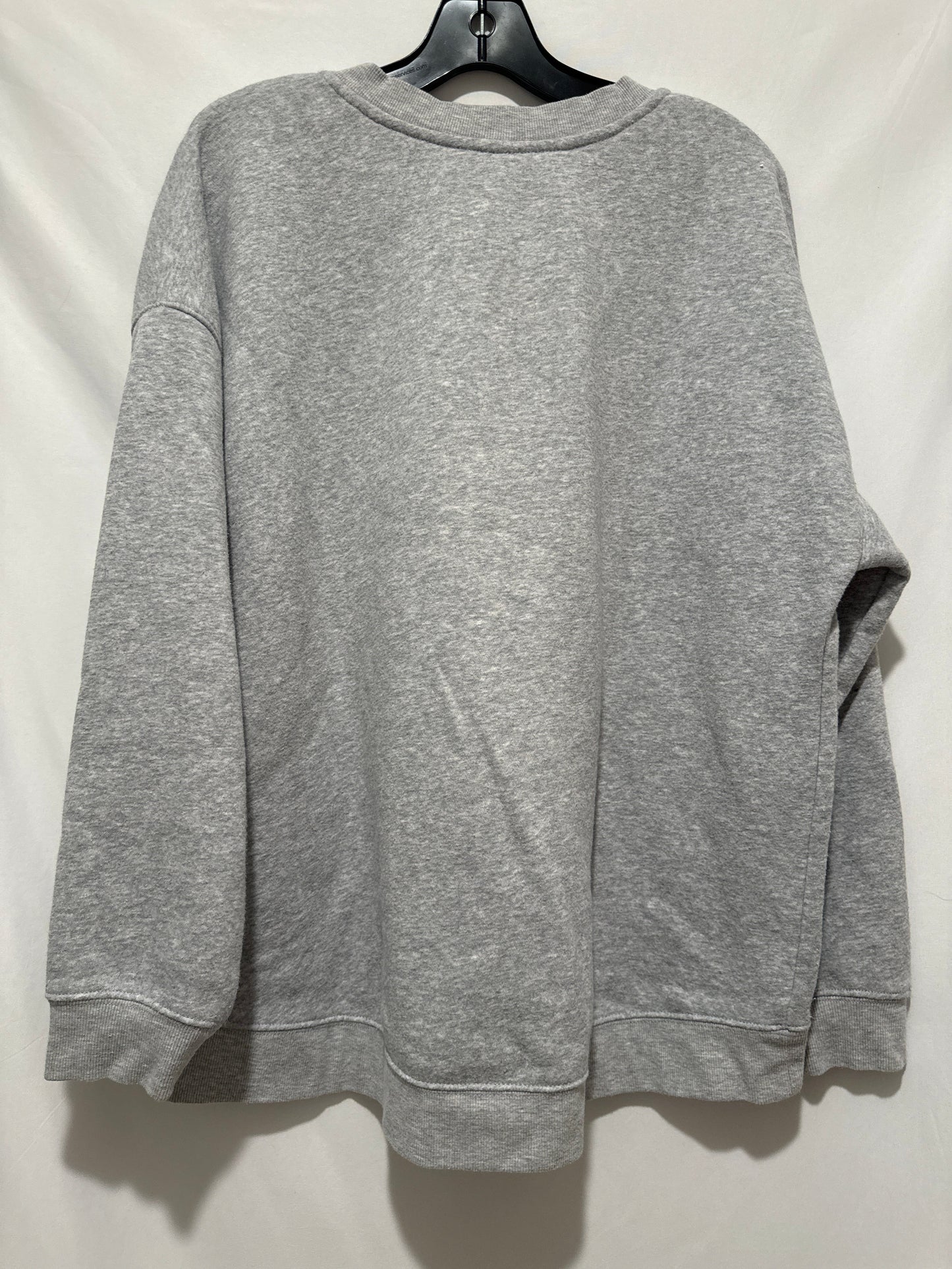 Top Long Sleeve By Green Tea In Grey, Size: Xl