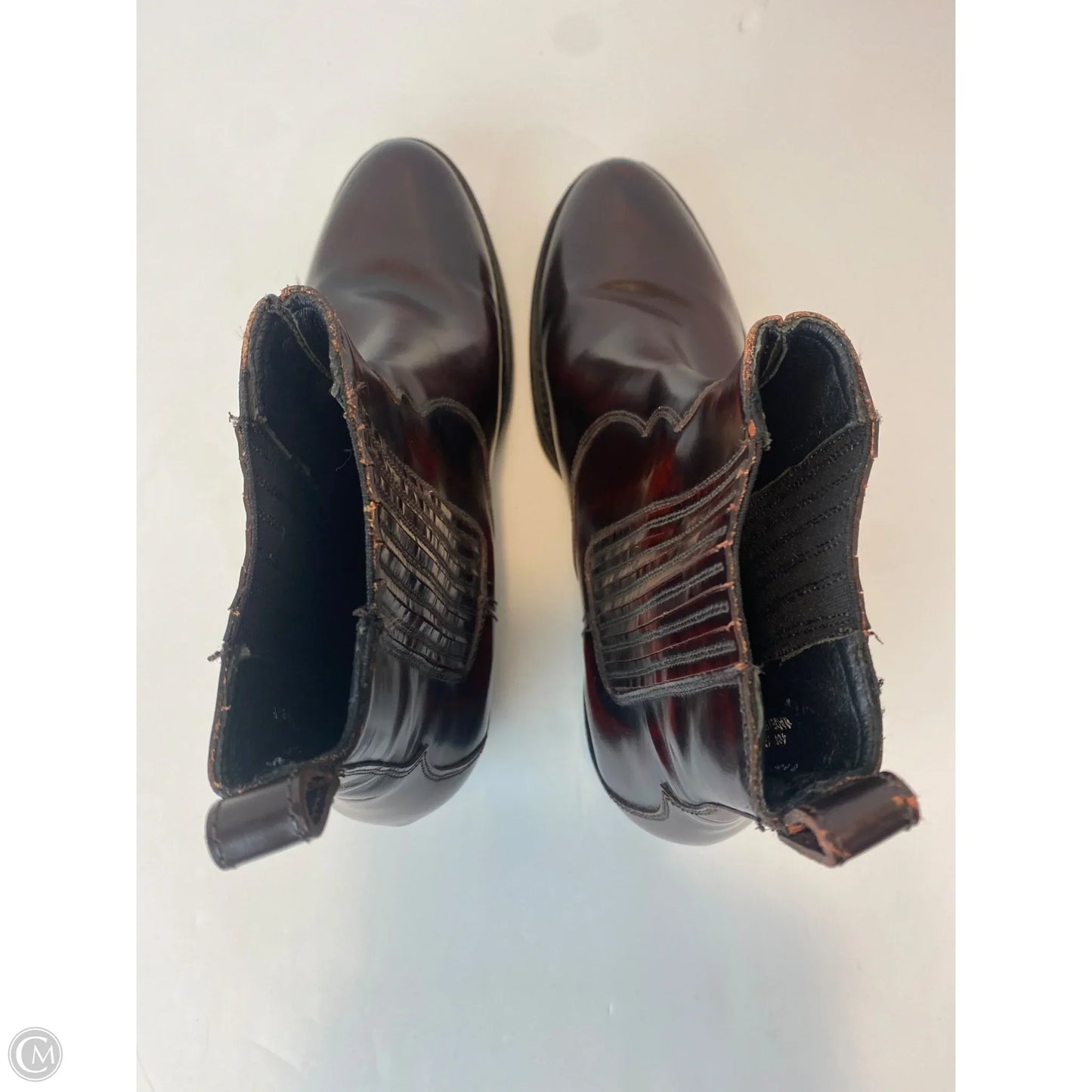 Boots Designer By Frye In Maroon, Size: 8