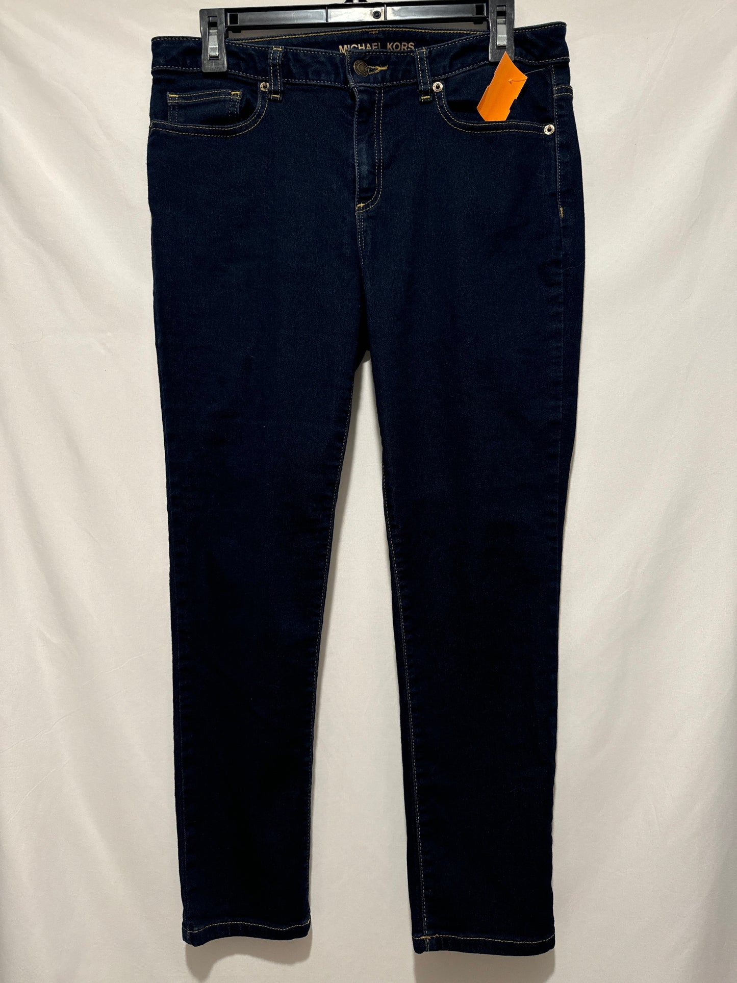 Jeans Skinny By Michael By Michael Kors In Blue Denim, Size: 8