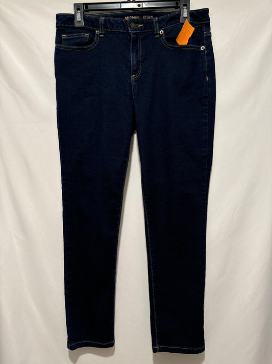 Jeans Skinny By Michael By Michael Kors In Blue Denim, Size: 8