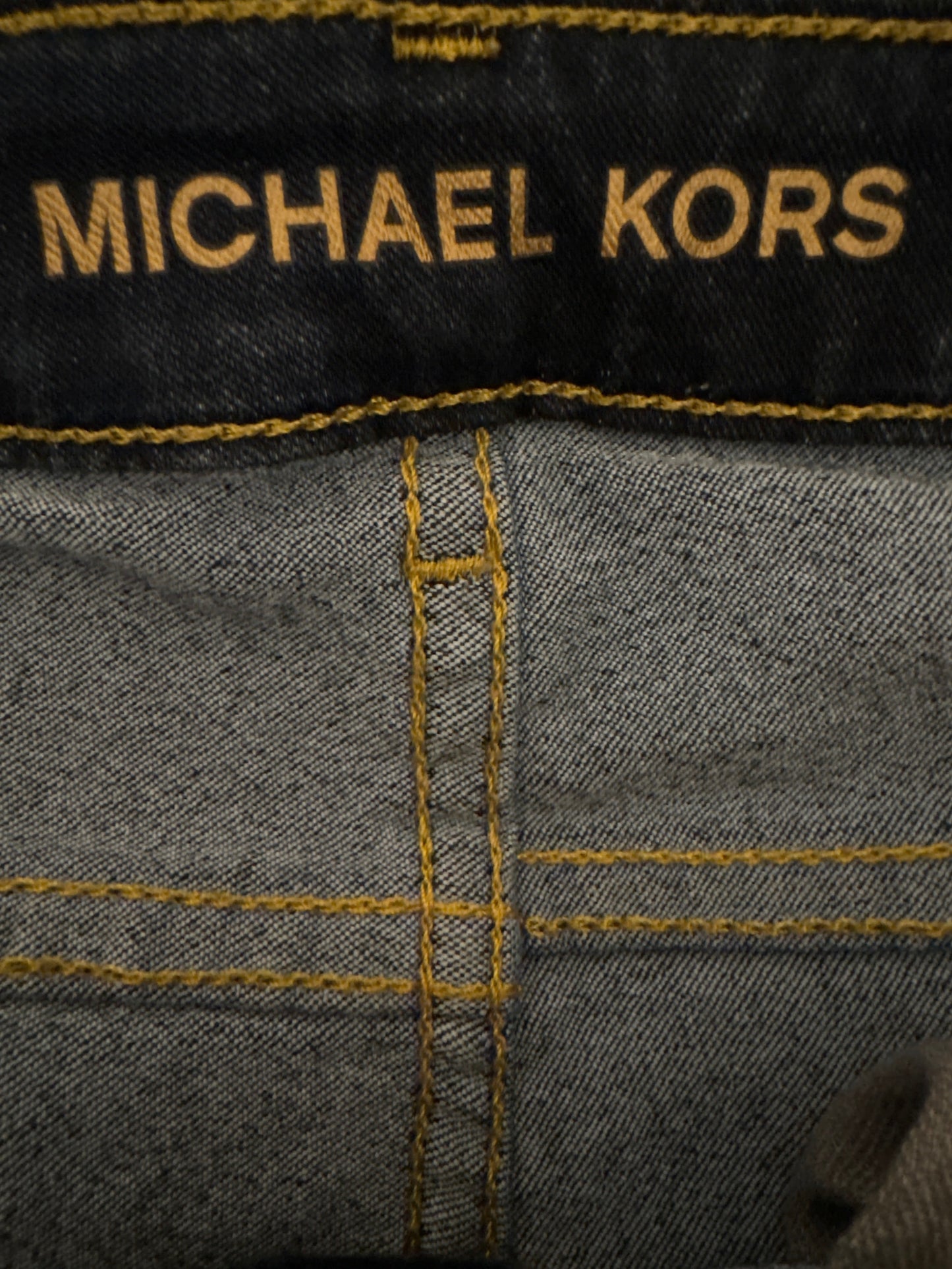 Jeans Skinny By Michael By Michael Kors In Blue Denim, Size: 8