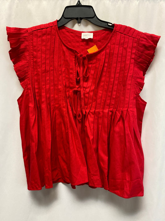 Top Short Sleeve By Clothes Mentor In Red, Size: Xl