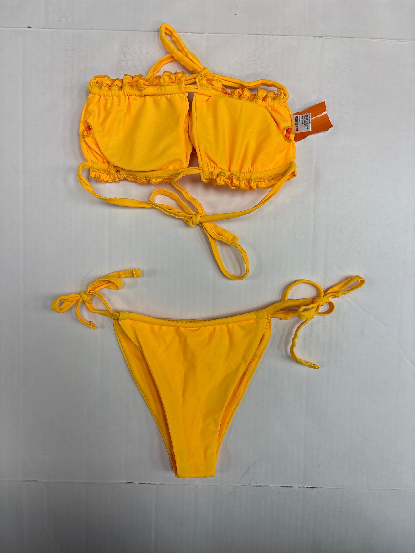 Swimsuit 2pc By Cmf In Yellow, Size: S