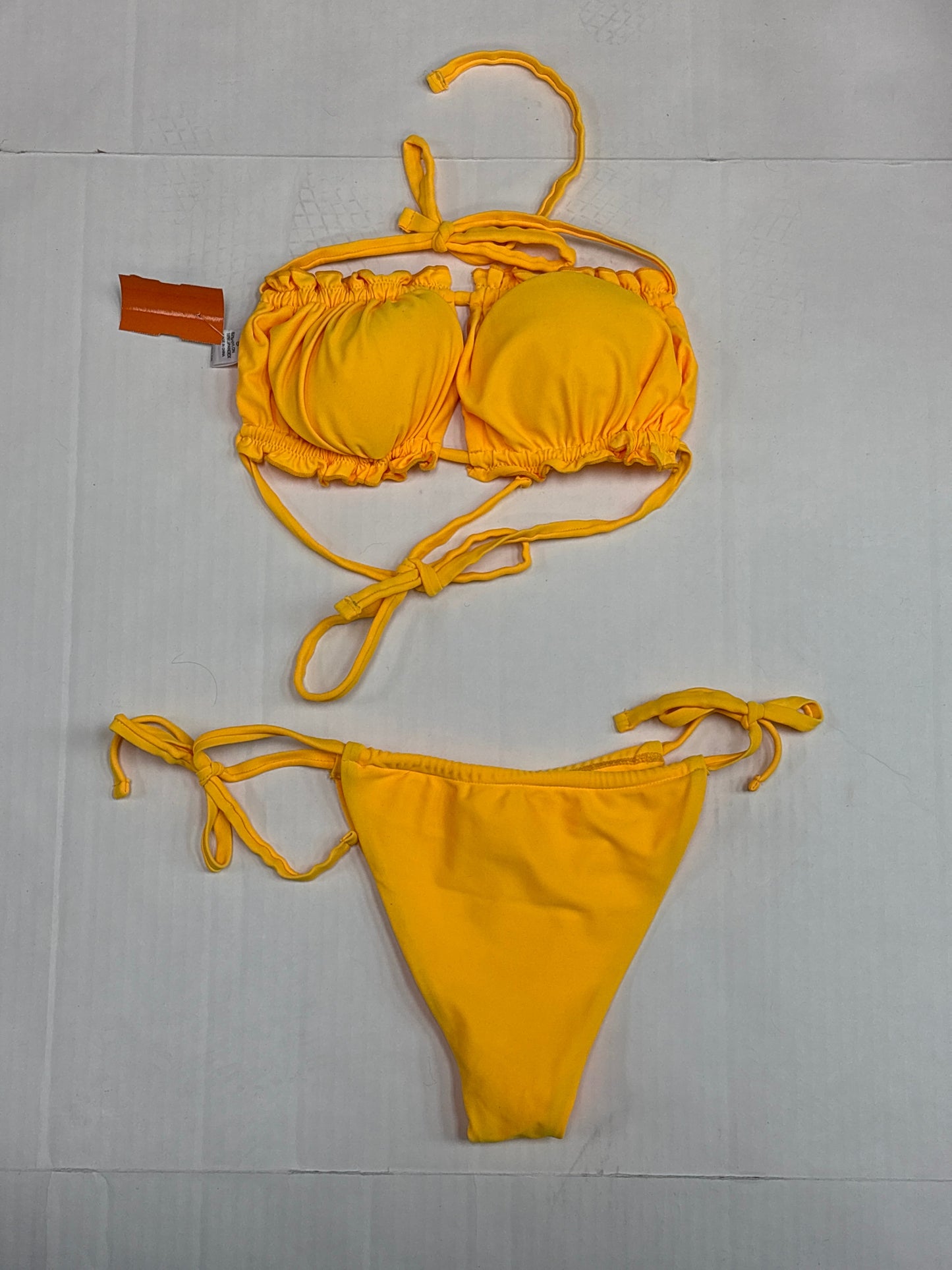 Swimsuit 2pc By Cmf In Yellow, Size: S