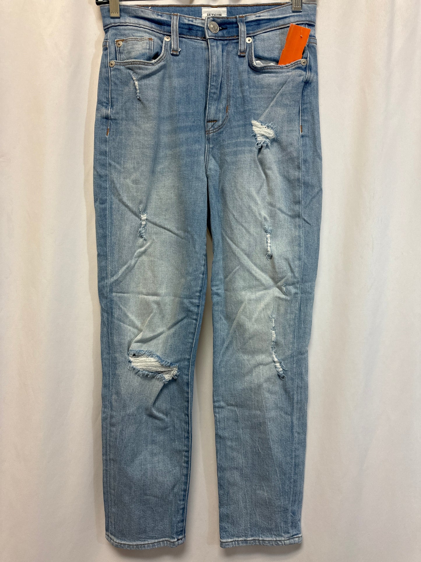 Jeans Straight By Hudson In Blue Denim, Size: 2