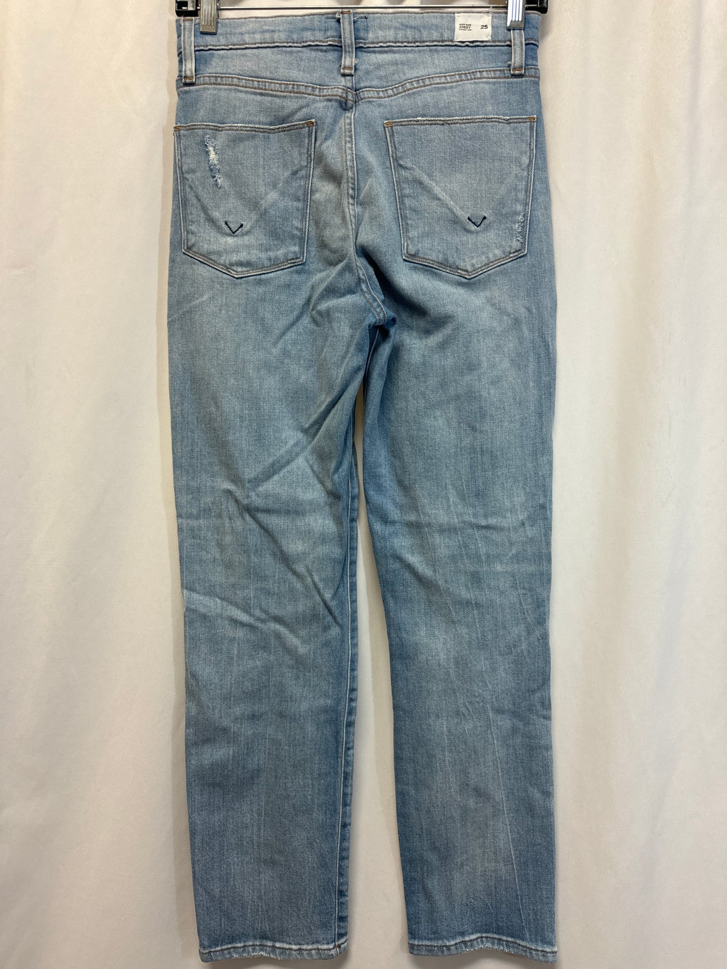 Jeans Straight By Hudson In Blue Denim, Size: 2