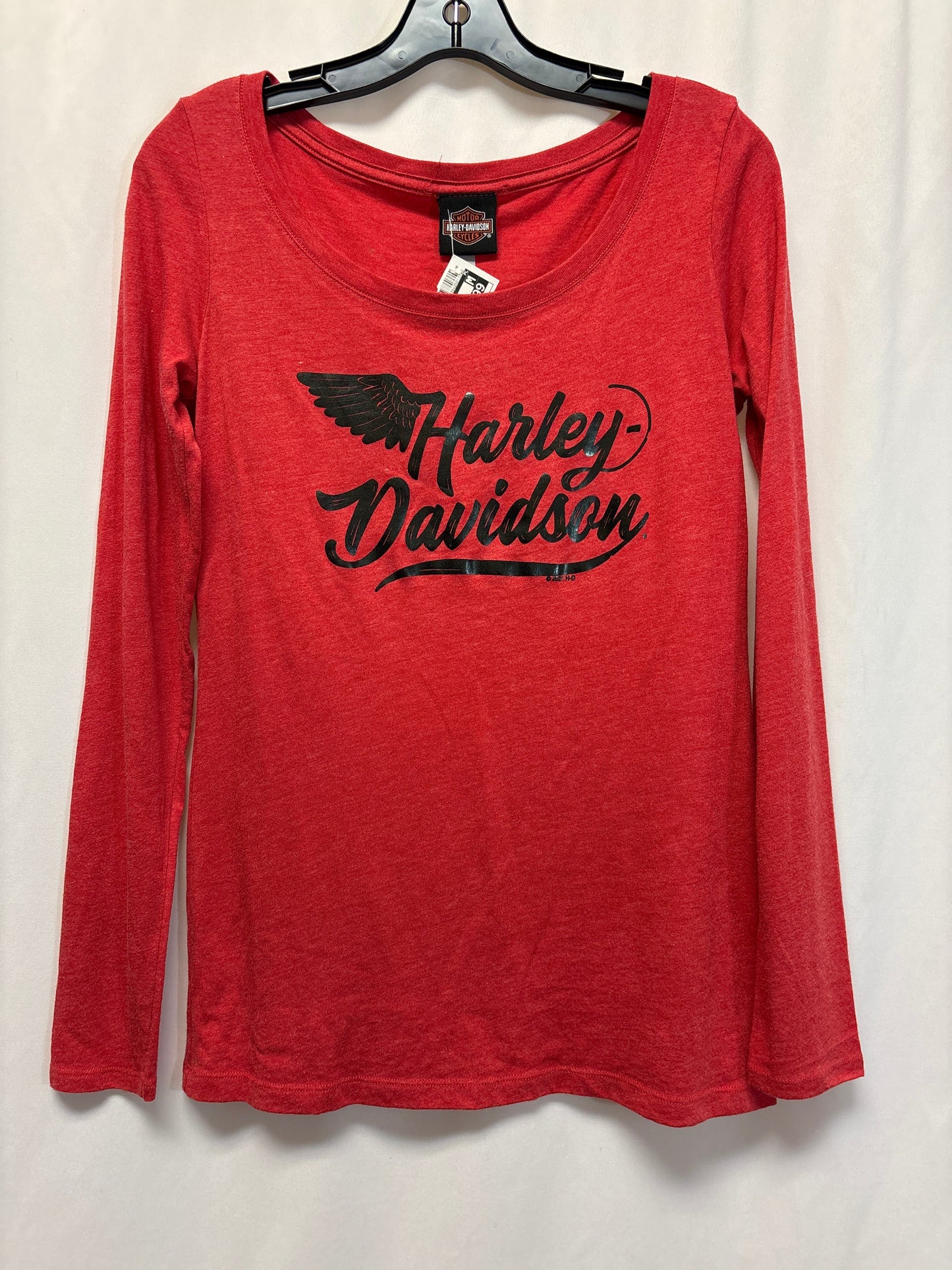 Top Long Sleeve By Harley Davidson In Red, Size: M