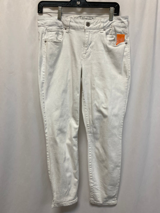 Jeans Skinny By Maurices In White Denim, Size: M