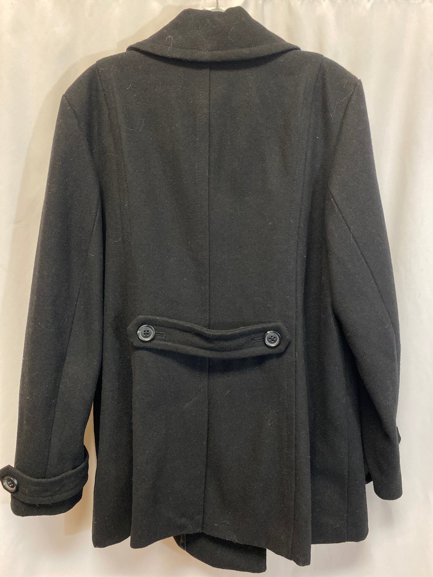 Coat Peacoat By St Johns Bay In Black, Size: Xl